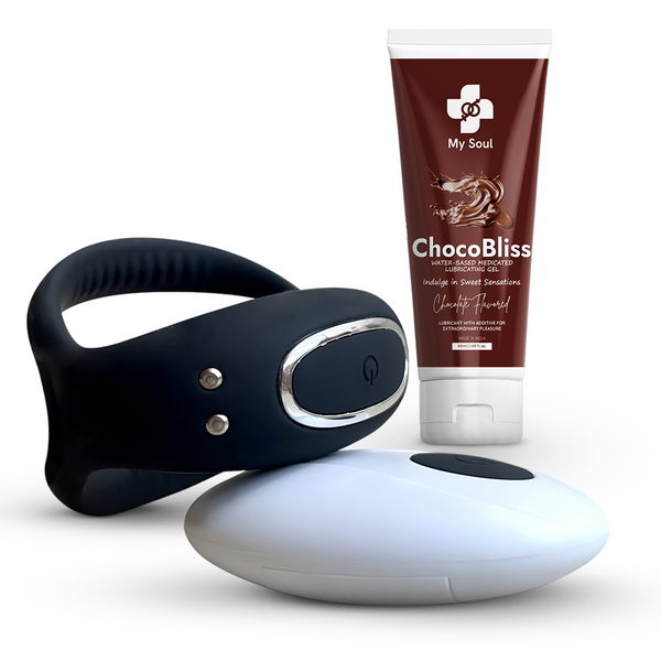 Men Ring Remote Controlled Massager & Chocobliss