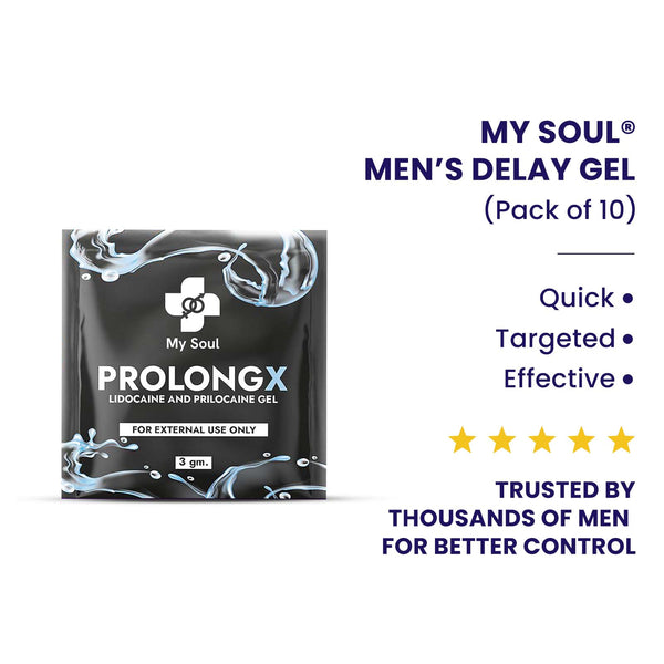 Prolong X-Long Last Delay Gel for Men 10 Sachets (3gm x 10)